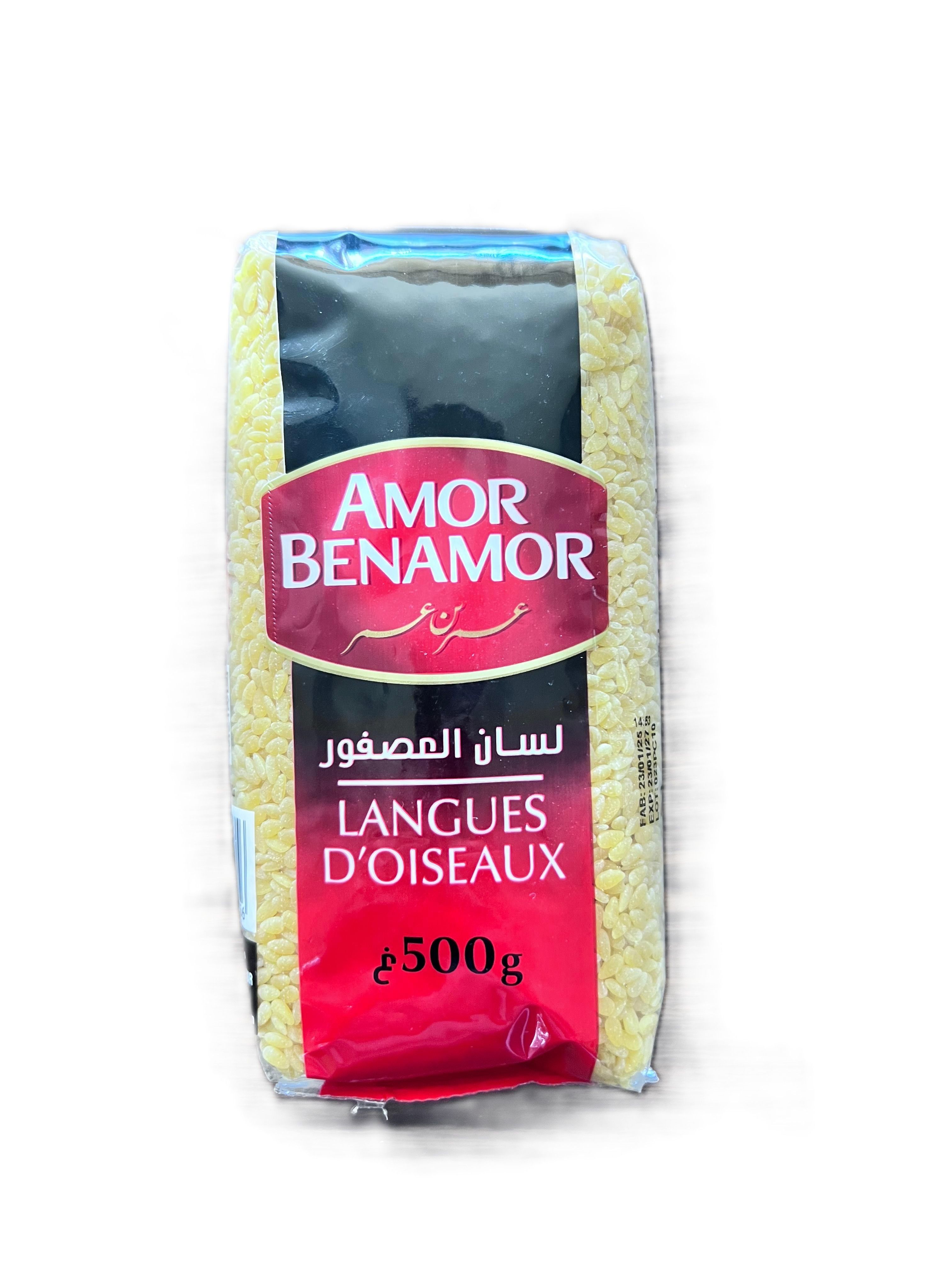 Algerian Pasta Amor Benamor 500g(Langue Doiseaux)