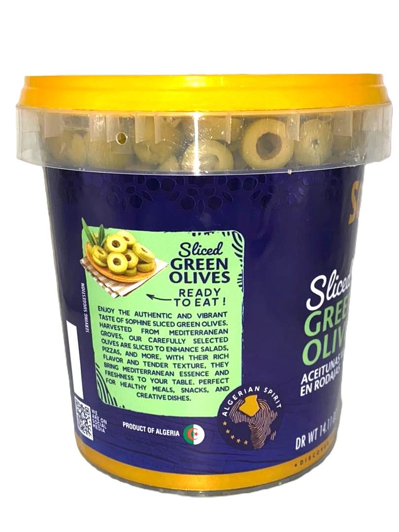 SOPHINE pickled Pitted Green Olives 400G