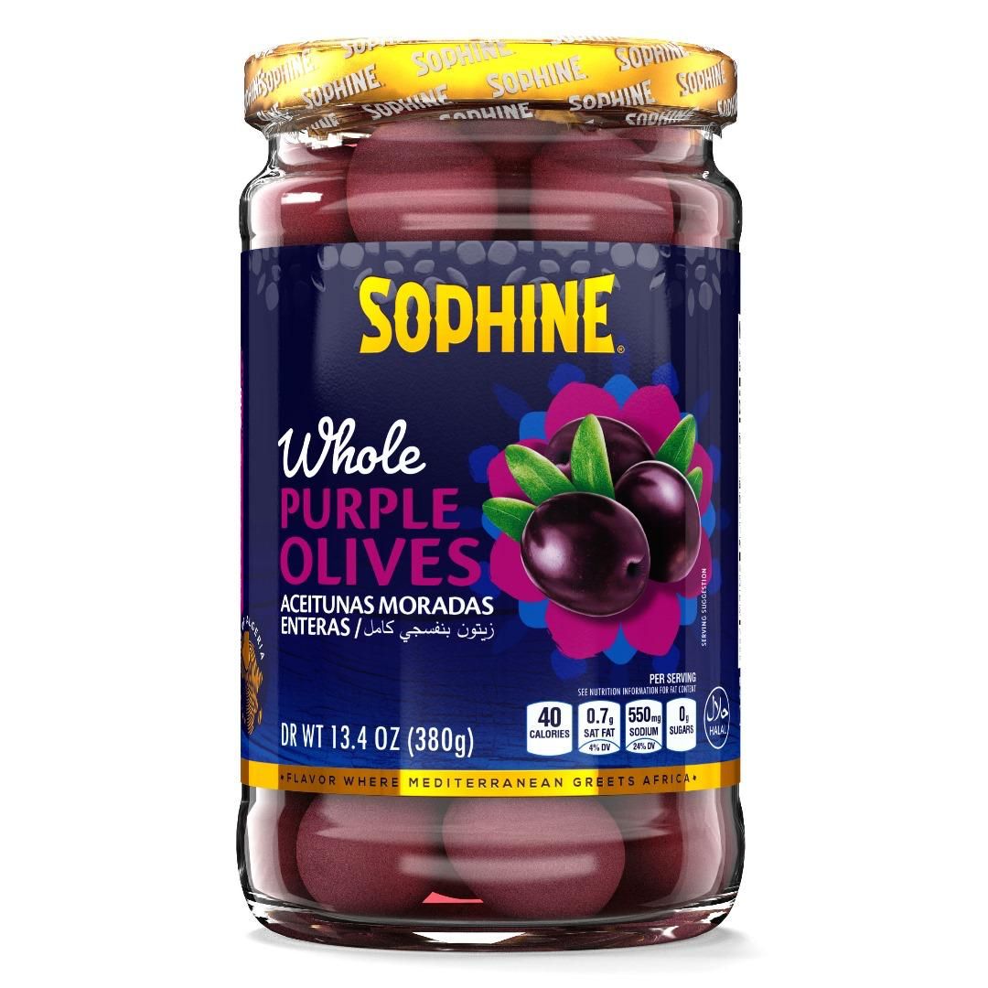 SOPHINE Pickled Entire Violet Olives 380G