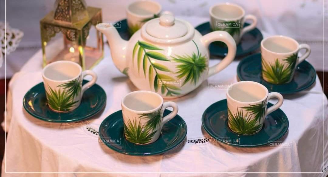 Ceramic Coffe Set 14 Pieces