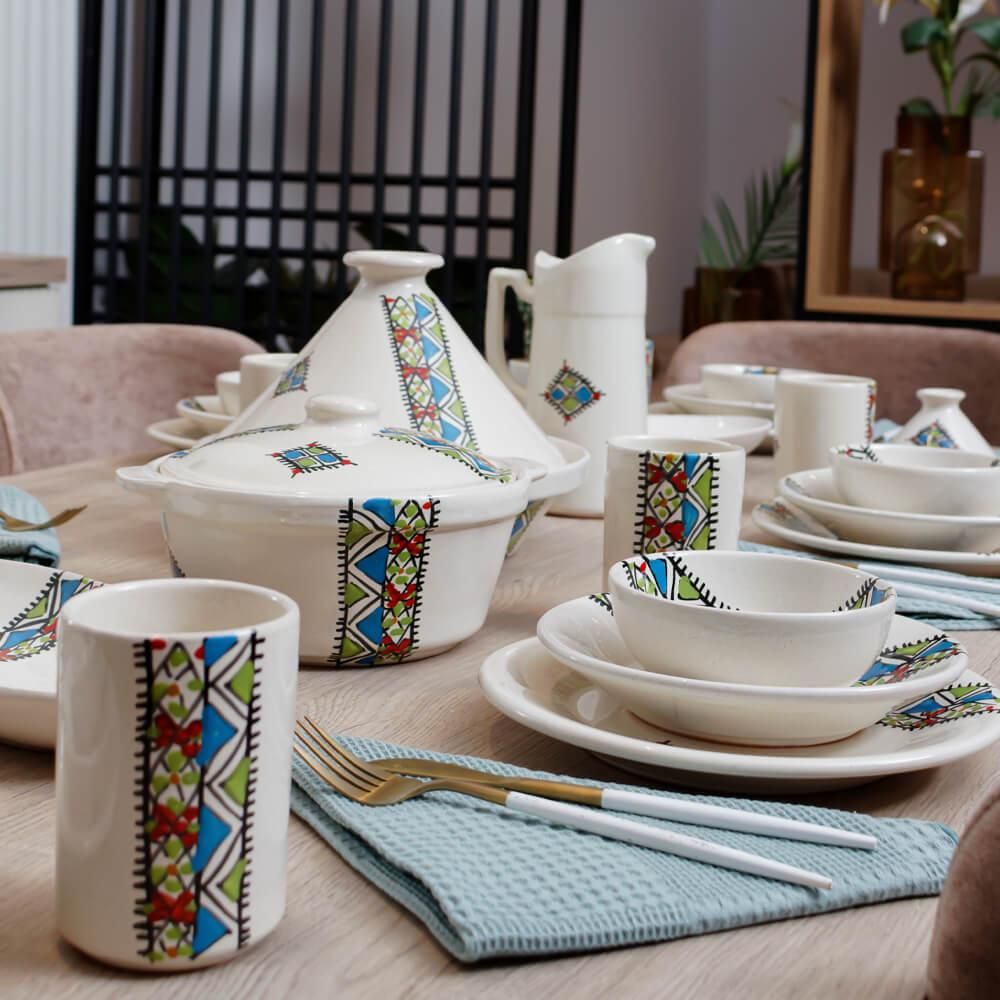 Ceramic Kitchen Set 35 Pieces