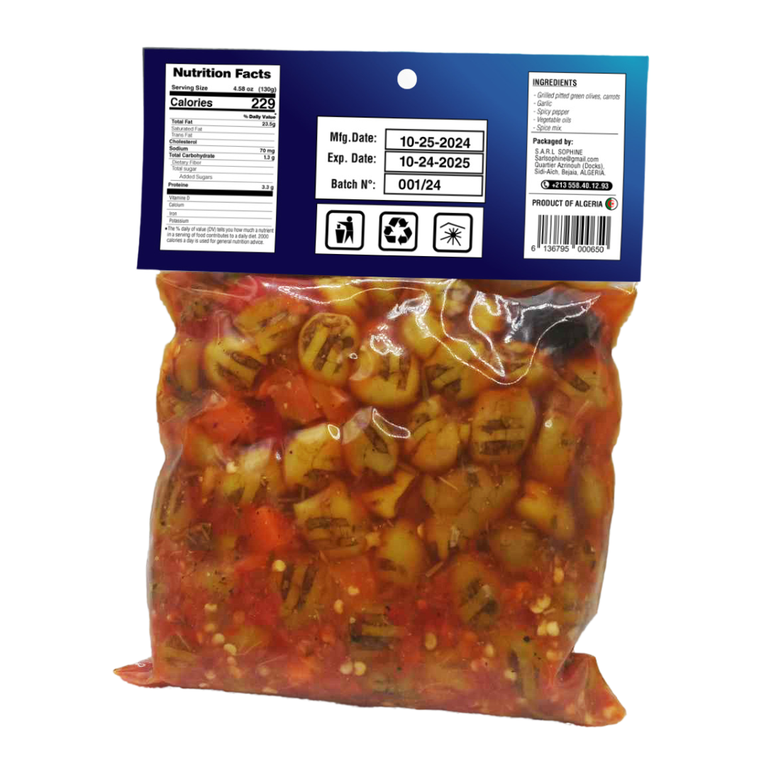 SOPHINE Grilled Olives 350g